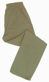Unisex elastic pant with 2 slash pockets and 1 hip pocket